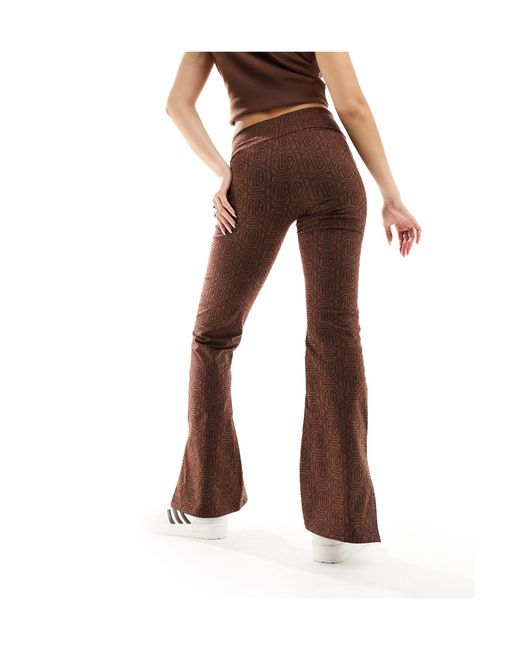Fila Brown – ausgestellte leggings