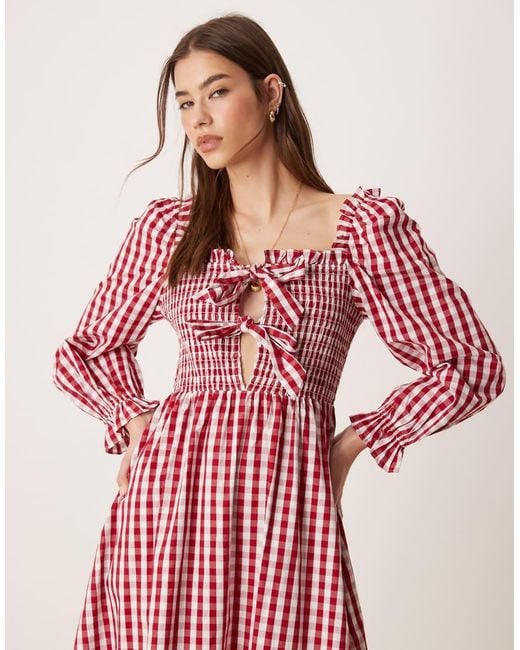 Glamorous Pink Bow Front Maxi Dress