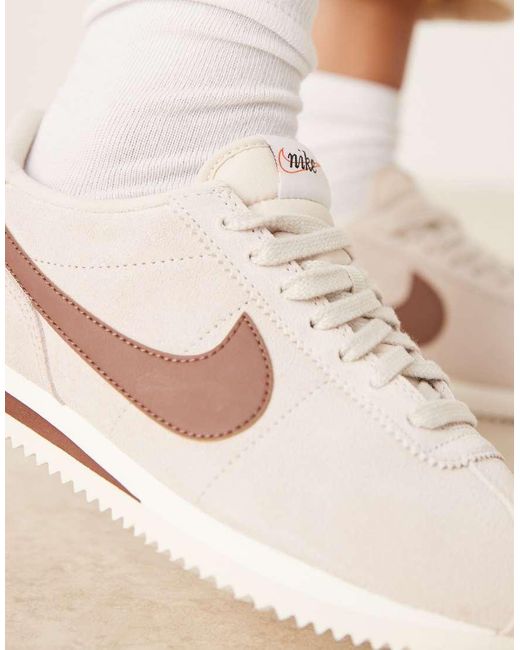 Nike Natural Cortez Suede Trainers