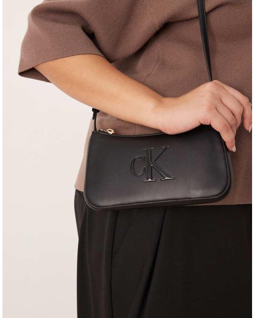 Calvin Klein Brown Jeans Mini Logo Bag