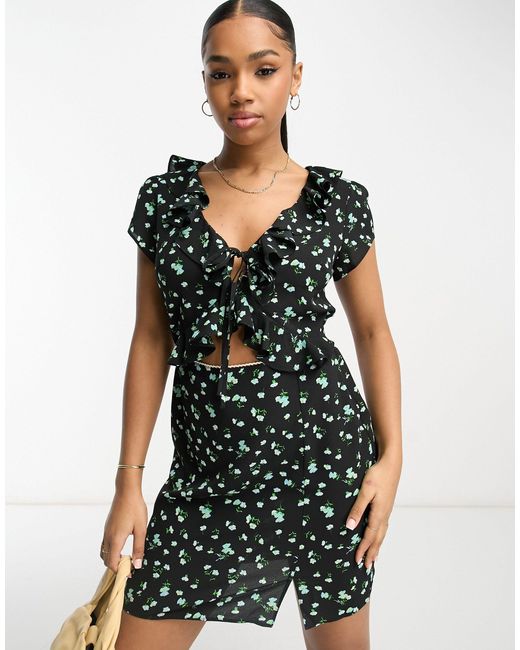 ruffle bodice dress