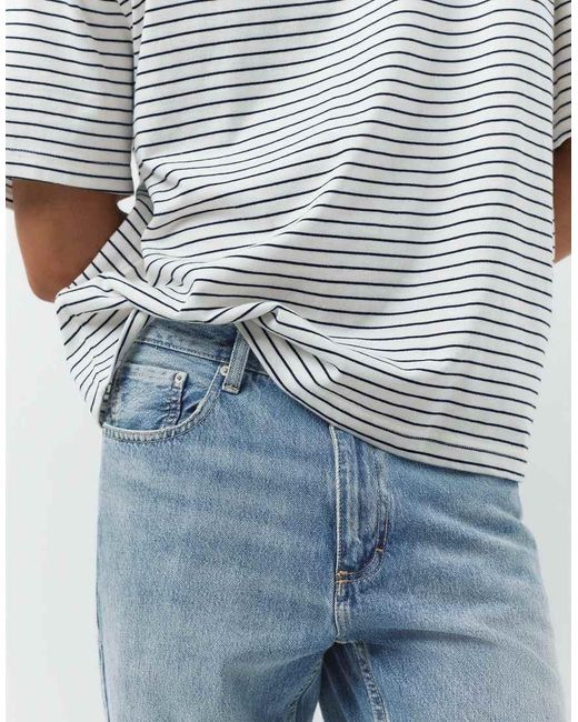 Pull&Bear Blue Straight-leg Vintage Jeans for men
