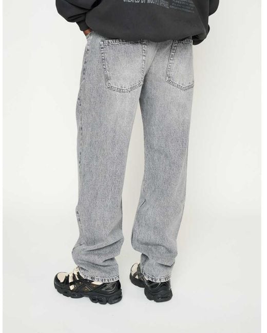 Vaqueros Grises Con Nervio Multiply De Multiply Apparel de color Gray