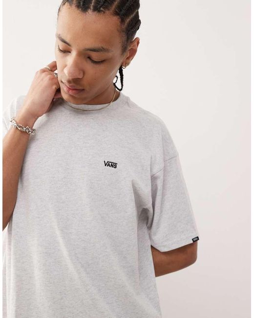Camiseta Extragrande Con Logo En La Parte Izquierda Del Pecho De Vans de color Brown