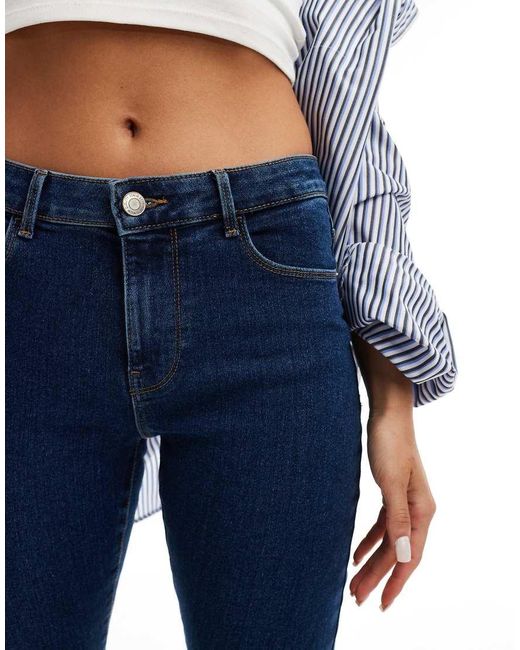 Vaqueros De Corte Pitillo Y Talle Medio Elly De Vero Moda de color Blue