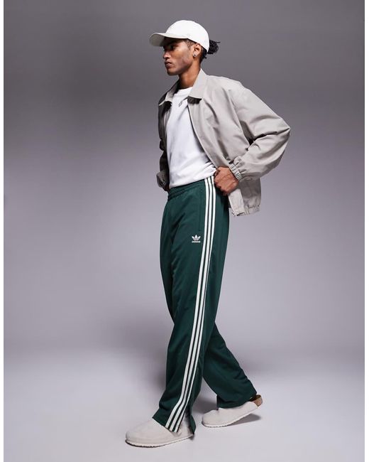 Adidas Originals Green Firebird Track Pants for men