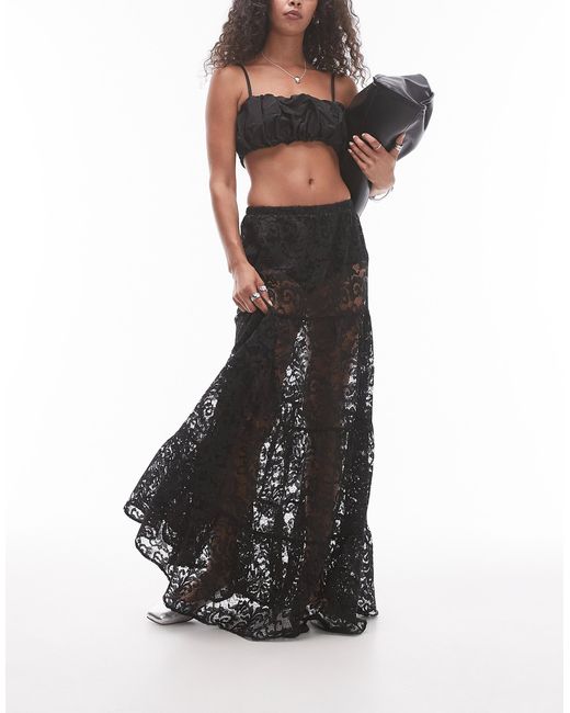 Jupe longue transparente on sale
