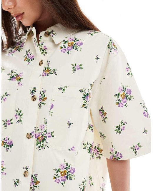 ASOS Overhemd Met Korte Mouwen in het White