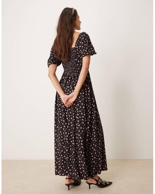Miss Selfridge Corset Maxi Dress in Black Lyst UK