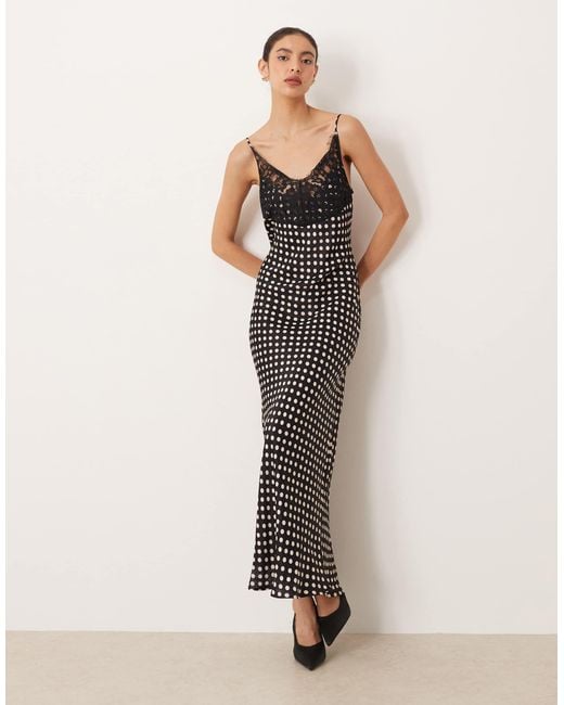 ASOS Natural – maxikleid aus satin