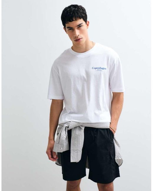 Only & Sons Black Cargo Shorts for men