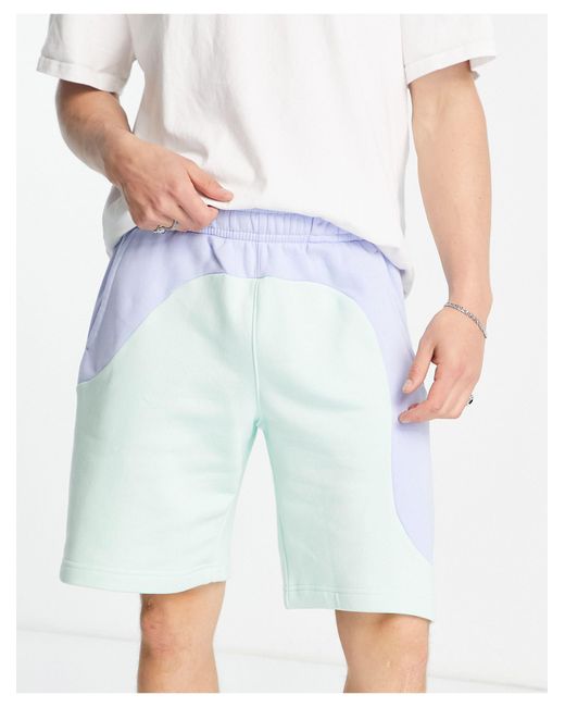 Nike Color Clash Color Block Shorts in Blue for Men Lyst