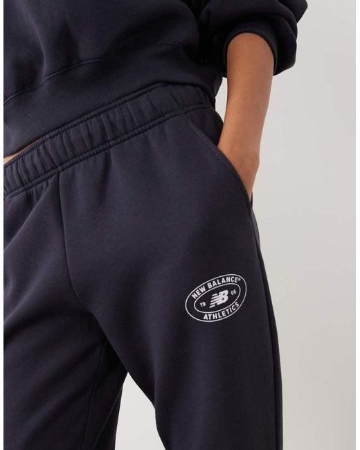 New Balance Blue Reimagined Fleece Track Pant