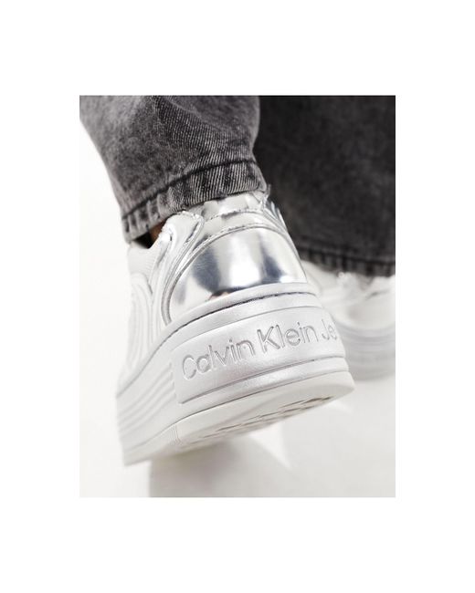 Calvin Klein Black – sneaker aus materialmix