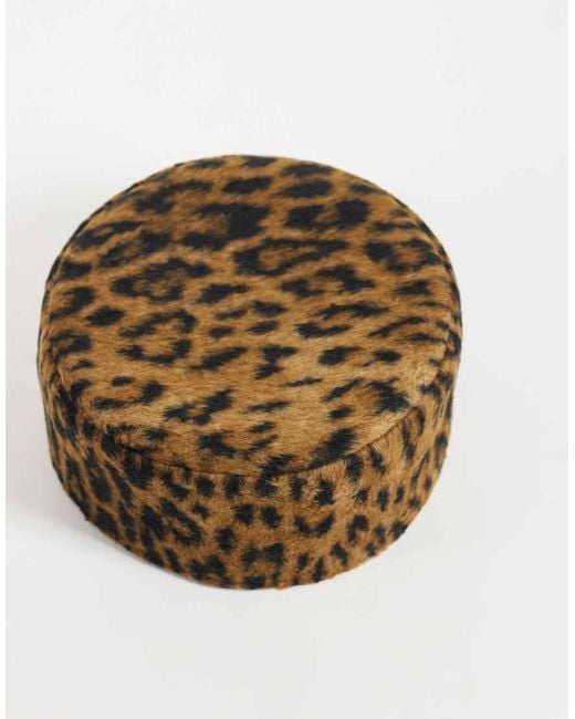 ASOS Brown Pillbox Hat
