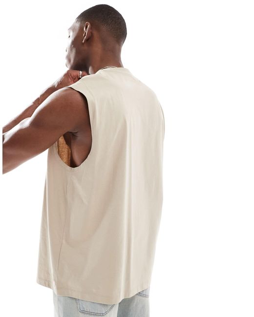 ASOS – oversize-tanktop in White für Herren