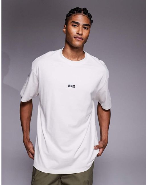 HUGO White Nalono T-Shirt for men