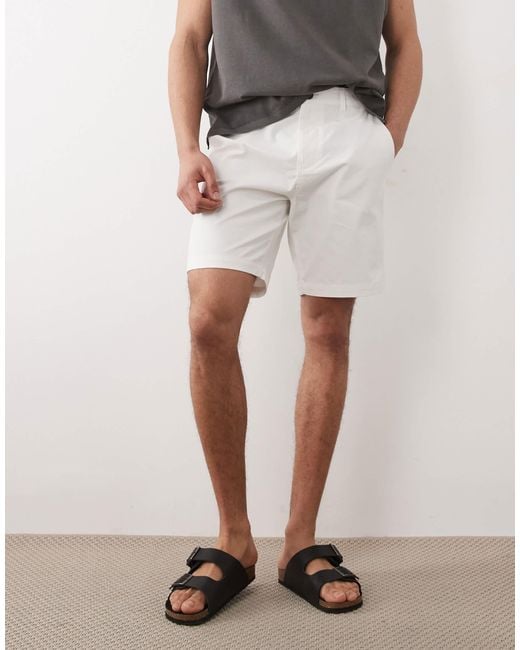 Threadbare White Chino Shorts for men