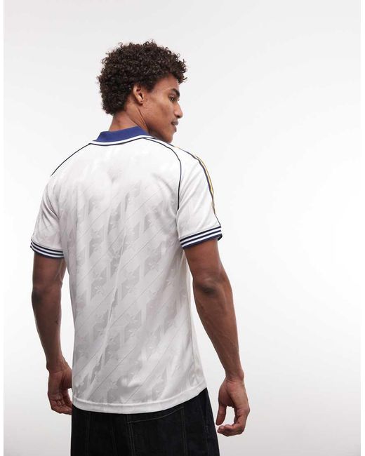 Adidas Originals White Adidas Football Real Madrid Bring Back Jersey