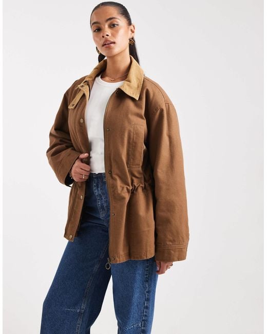 ASOS Blue Jacket With Cinched Waist