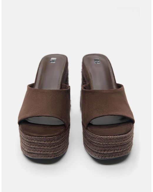 Pull&Bear Brown – clogs