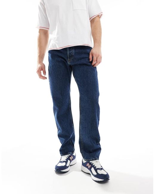 Jack & Jones Blue Chris Straight Jean for men
