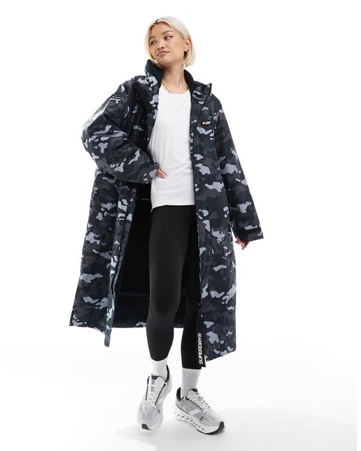 Superdry Blue Waterproof Changing Robe