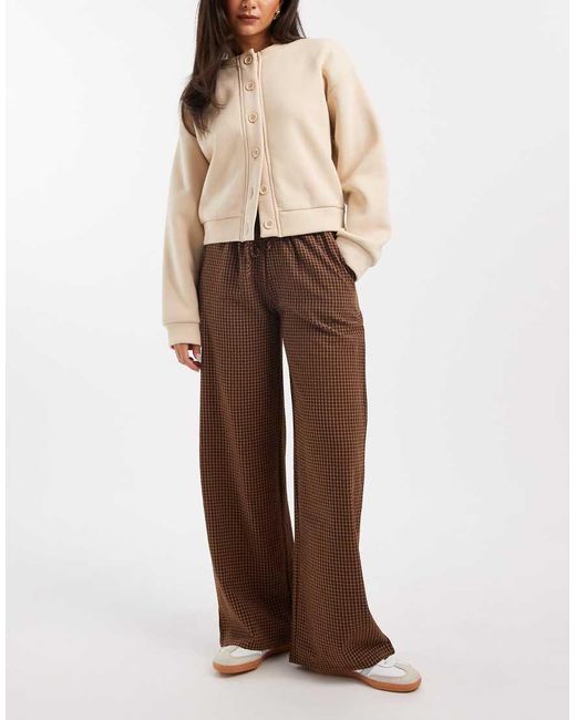 Daisy Street Brown Pull On Drawstring Trouser