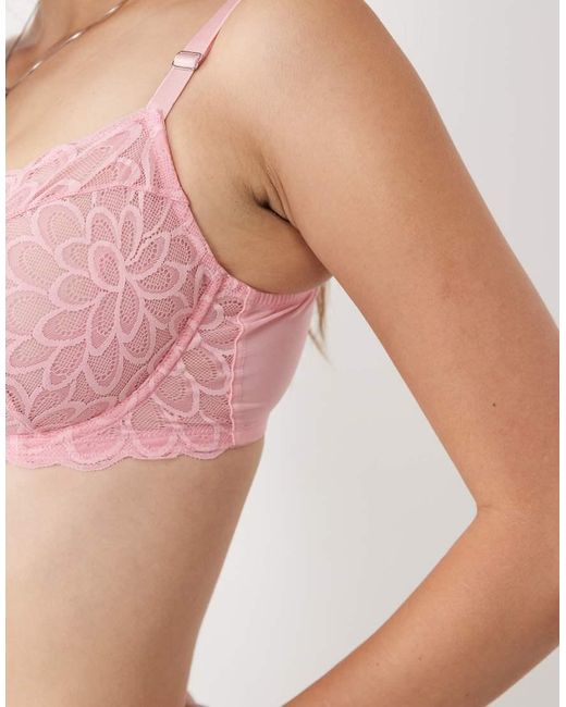 Boux Avenue Pink Fuller Bust Eden Balconette Bra