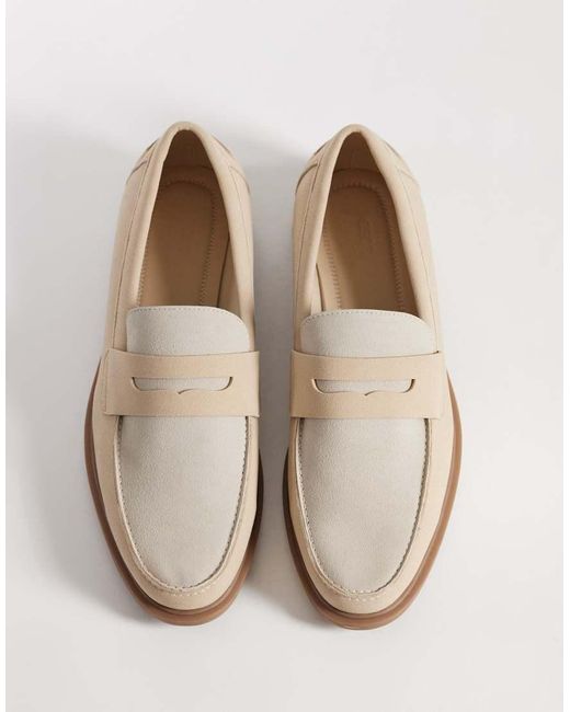 ASOS Natural Penny Loafers for men