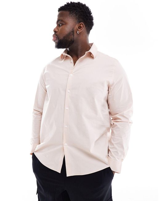 ASOS Natural Regular Fit Shirt for men