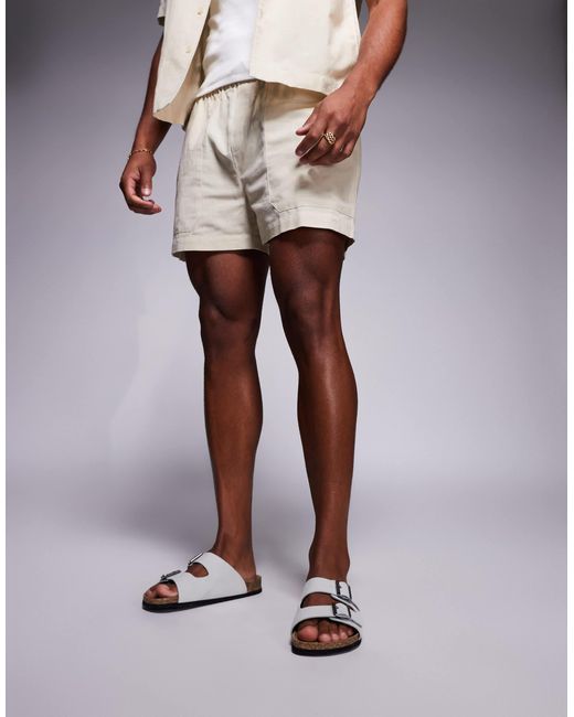 ASOS Brown Two Strap Sandals for men