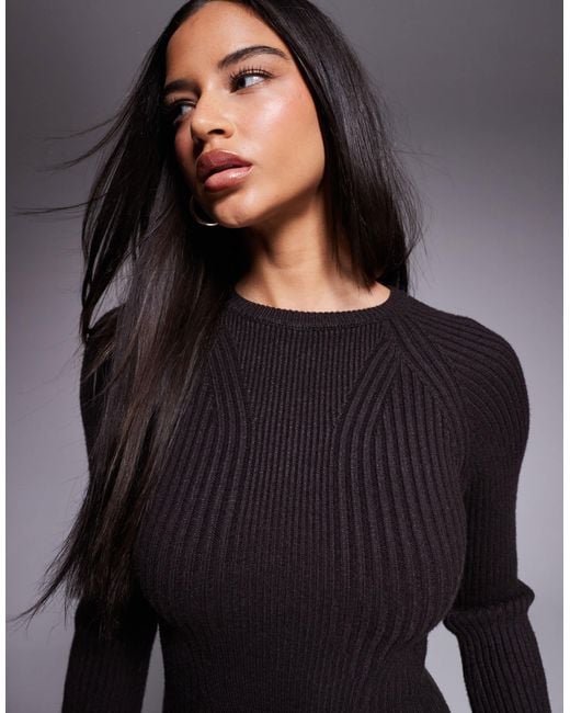 River Island Blue Knitted Mini Dress