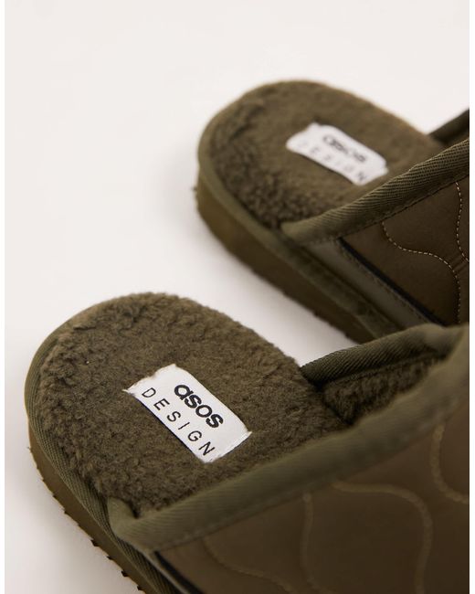 ASOS Brown Mule Slippers for men