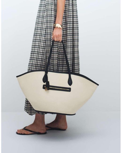 ASOS White Canvas Vase Tote