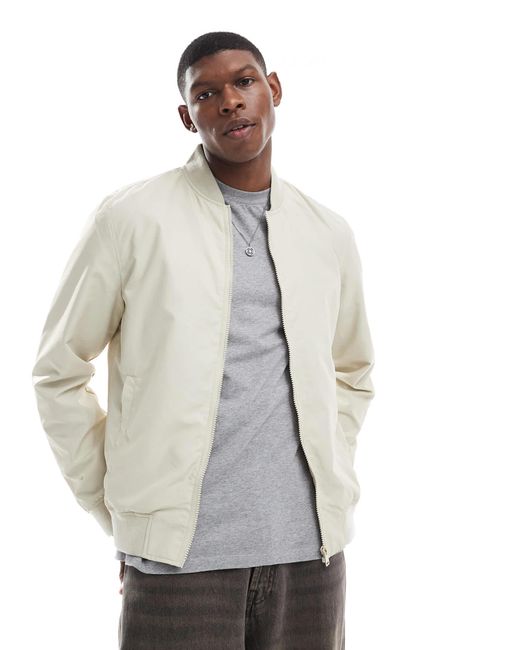 ASOS Gray Lightweight Bomber Jacket for men