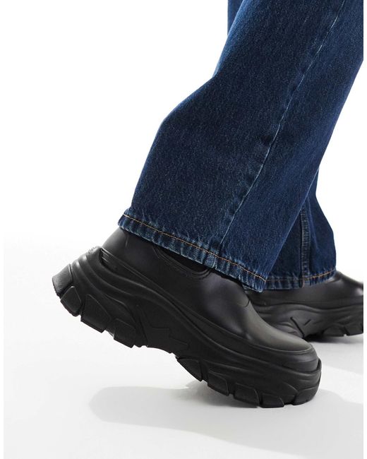 Bottines chelsea en caoutchouc avec semelle chunky ASOS pour homme en coloris Blue