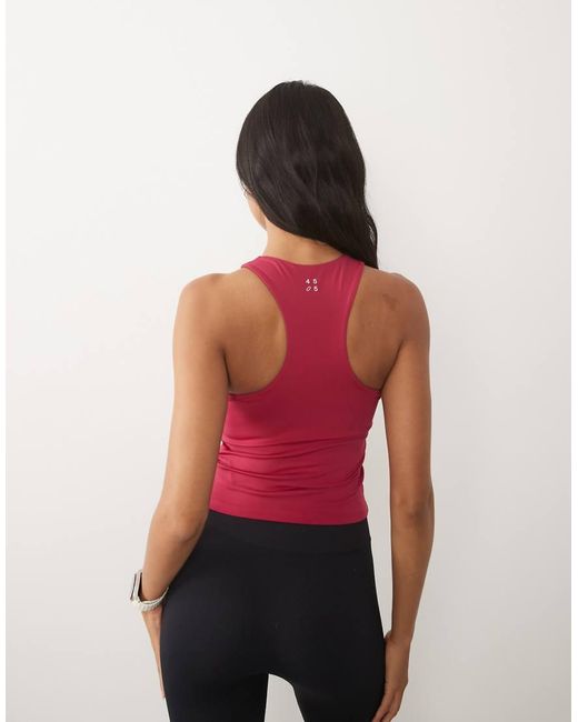 4505 Pink Icon Active Racer Back Vest With Inner Bra And Removable Padding