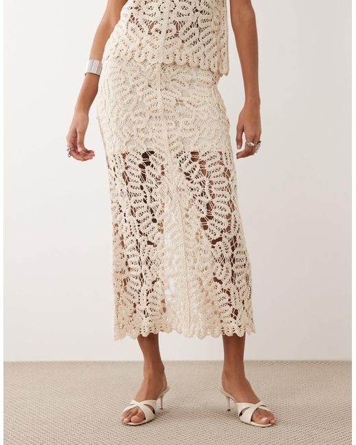 Mango Natural – setenta – häkel-midirock