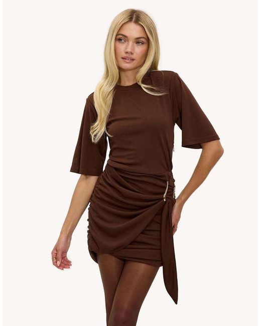 Loavies Brown Only For You Mini Dress