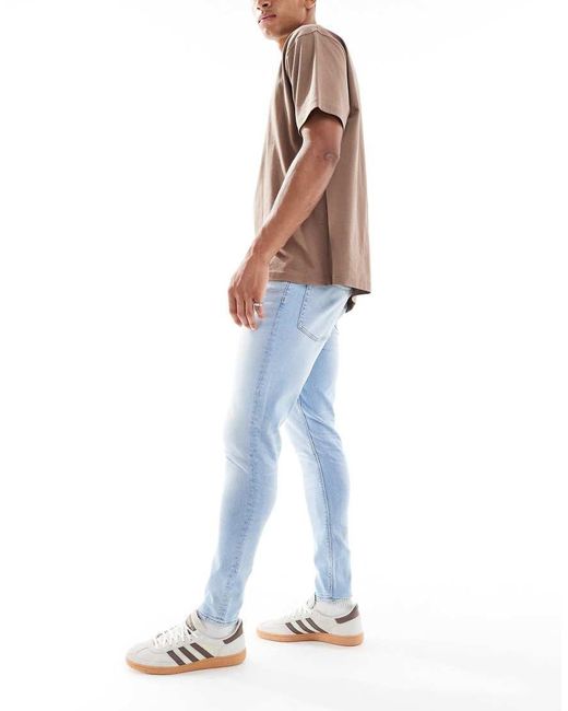 Vaqueros Elásticos Con De ASOS de hombre de color Blue