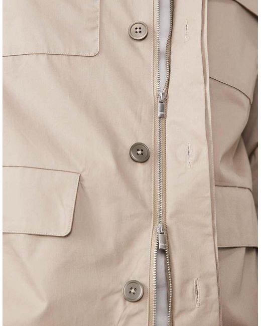 Mango Natural 100% Cotton Pocket Detail Jacket for men