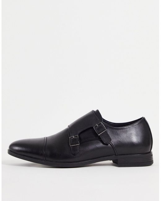 Office Leather Madison Monk Shoes in Black for Men | Lyst UK