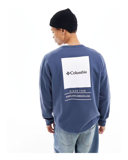 Columbia – barton springs – sweatshirt in Blue für Herren