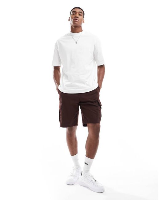 River Island White Oversized T-shirt for men