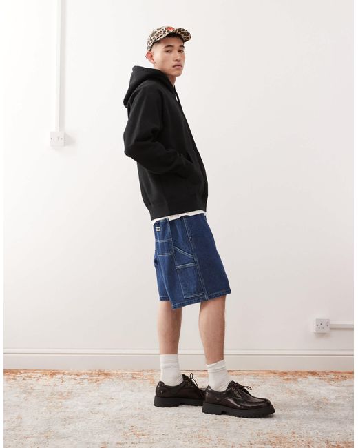 Easy - short en jean style charpentier - taupe délavé clair Obey pour homme en coloris Multicolor