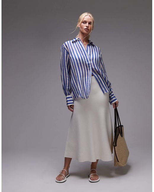 Mango Blue Lightweight Shirt