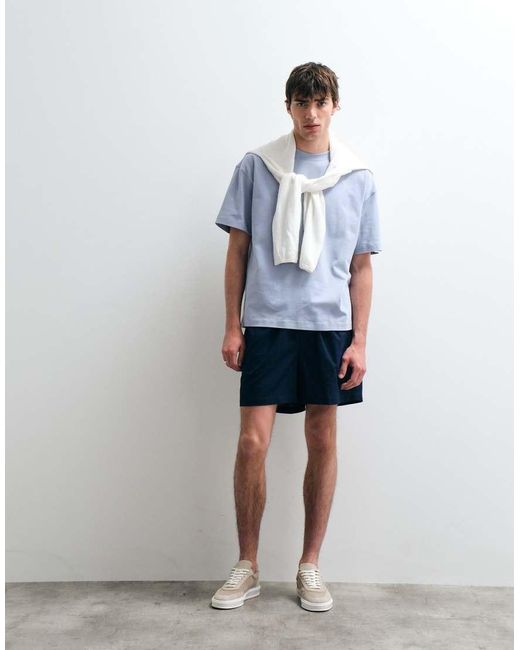 ASOS COLLECTIVE Purple Super Heavyweight Oversized T-shirt for men