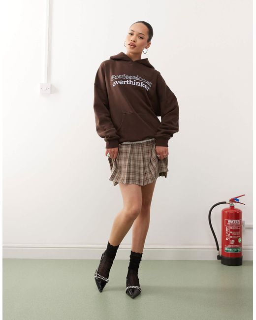 Motel Brown – oversize-kapuzenpullover