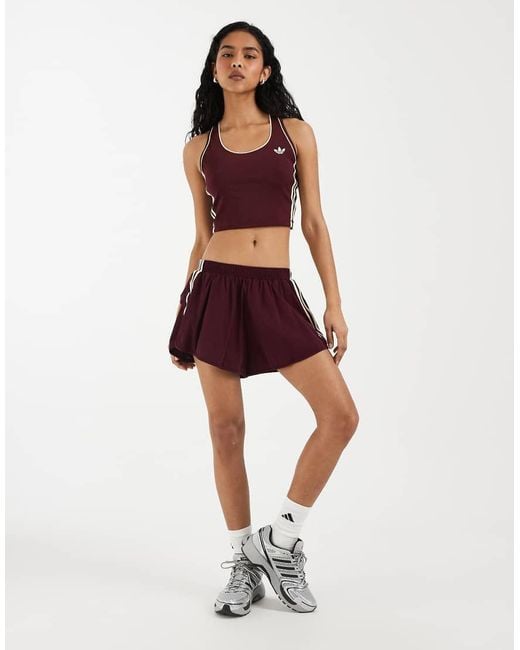 Adidas Originals Red Adidas Originals Sport Skort